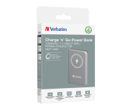 Verbatim Charge 'n' Go Magnetic Wireless Power Bank 10000mAh szary - 1236535 - zdjęcie 2